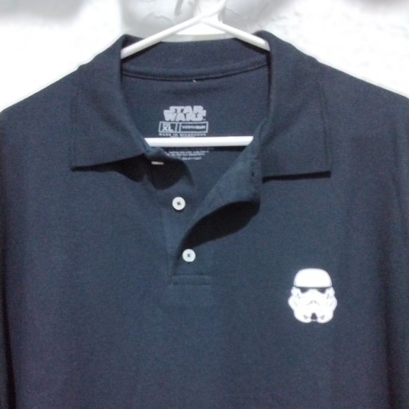 Star Wars man collar Tshirt Size XL Black 100% Cotton Short Sleeves *001 - Picture 6 of 8